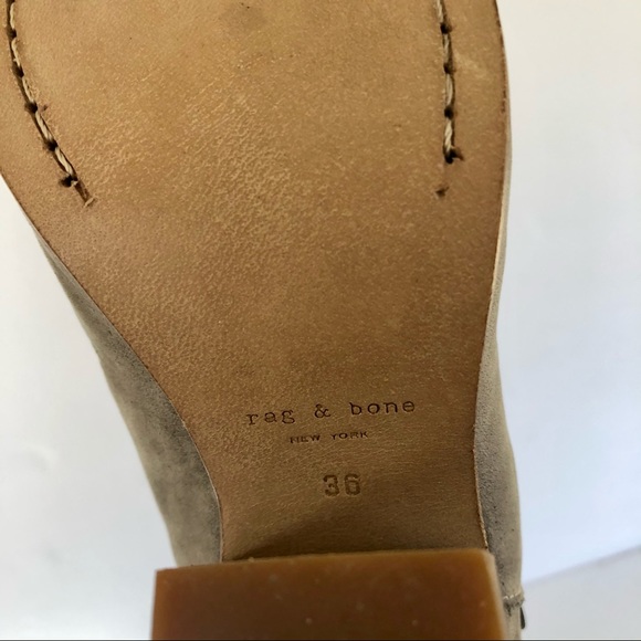 Rag and Bone Harrow Grey Suede Ankle Boots, 36 - Picture 8 of 15